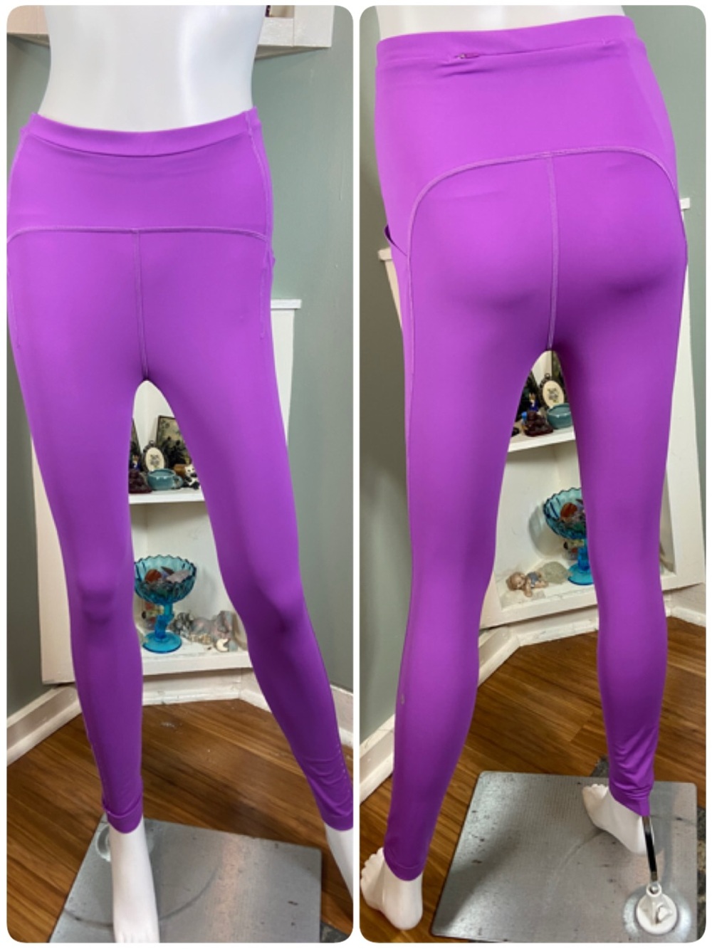 Lululemon SenseKnit Running Purple High Rise Tight Leggings Pants Size 6